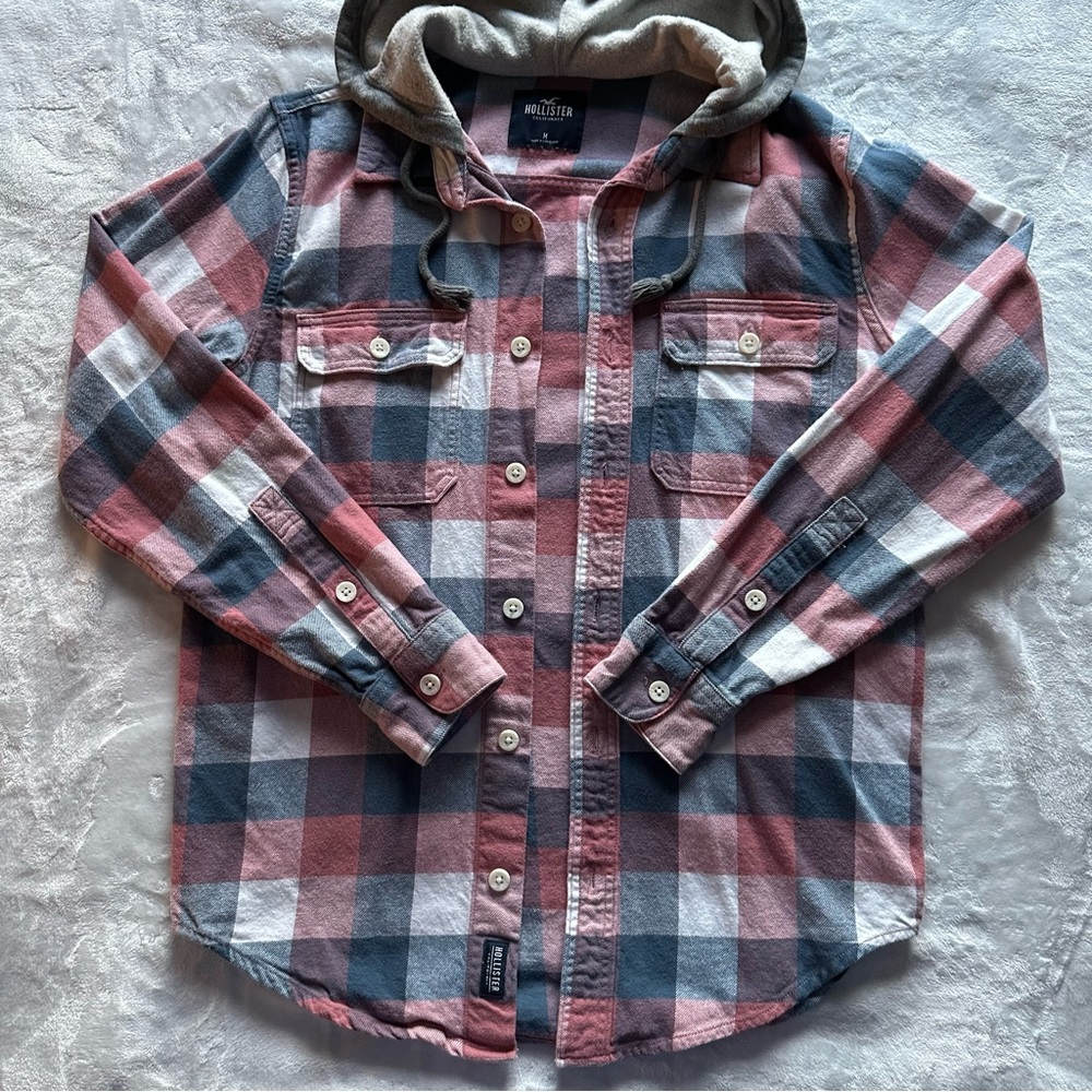 Hollister | Hooded Checkered Flannel